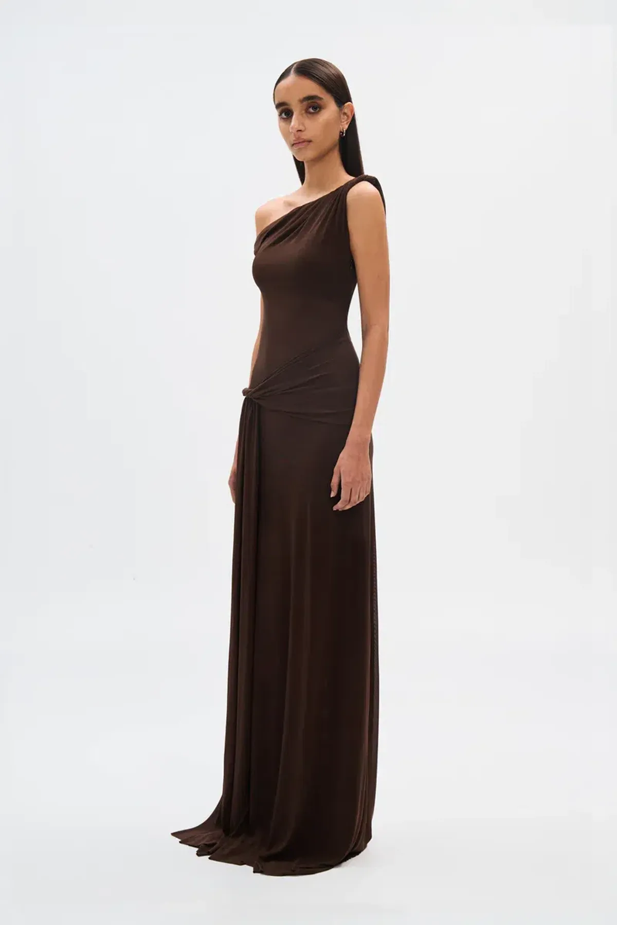 Misha Sisal Maxi Dres Espresso Size 6/S - Image 2