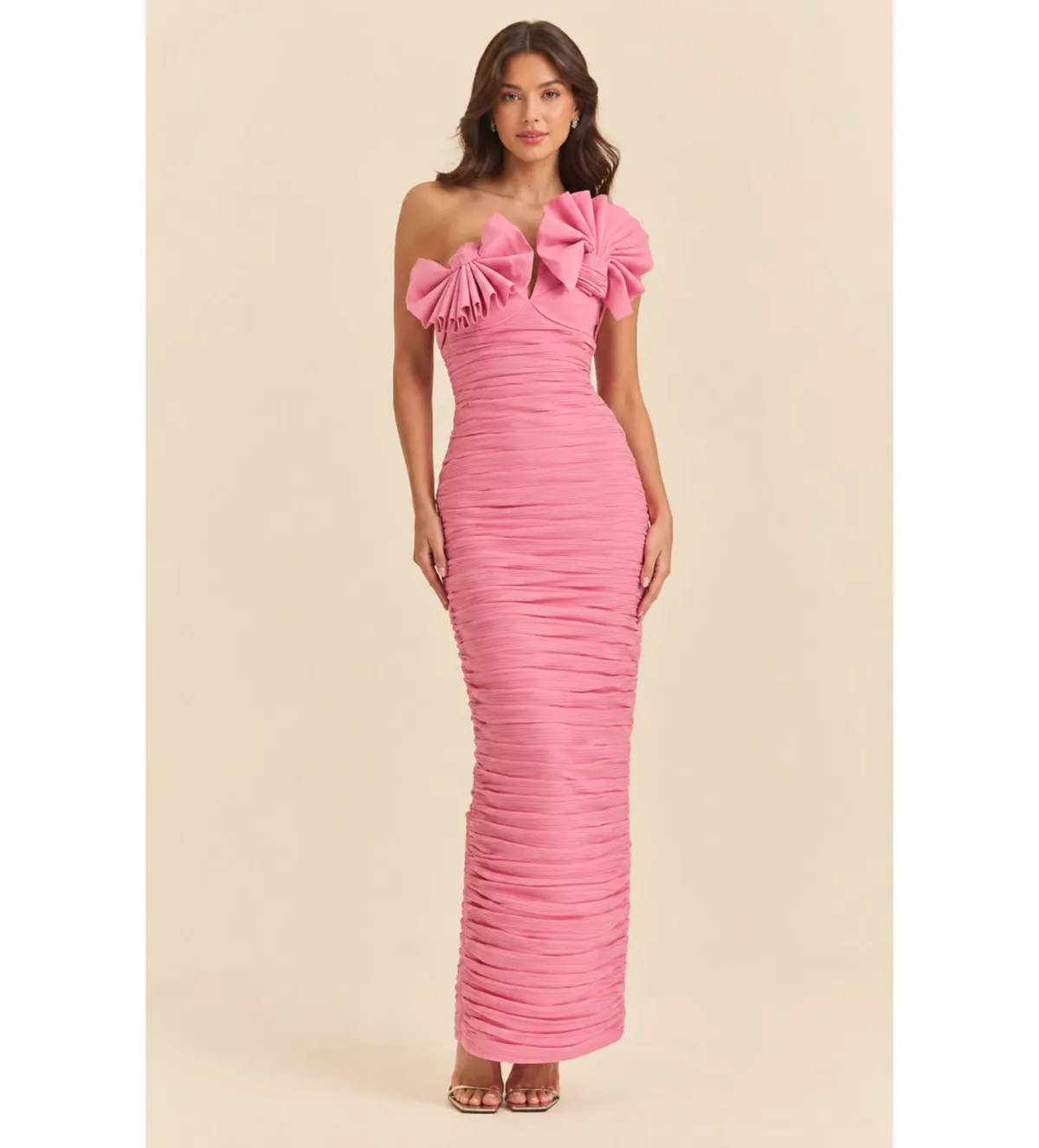 Rachel Gilbert Jensen Maxi Gown Peony Size 3/AU12 - Image 1