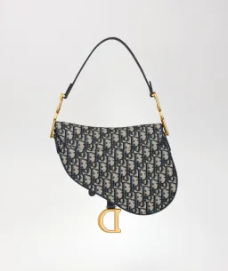 Dior Saddle Blue Oblique Jacquard for rent on The Volte - image 2