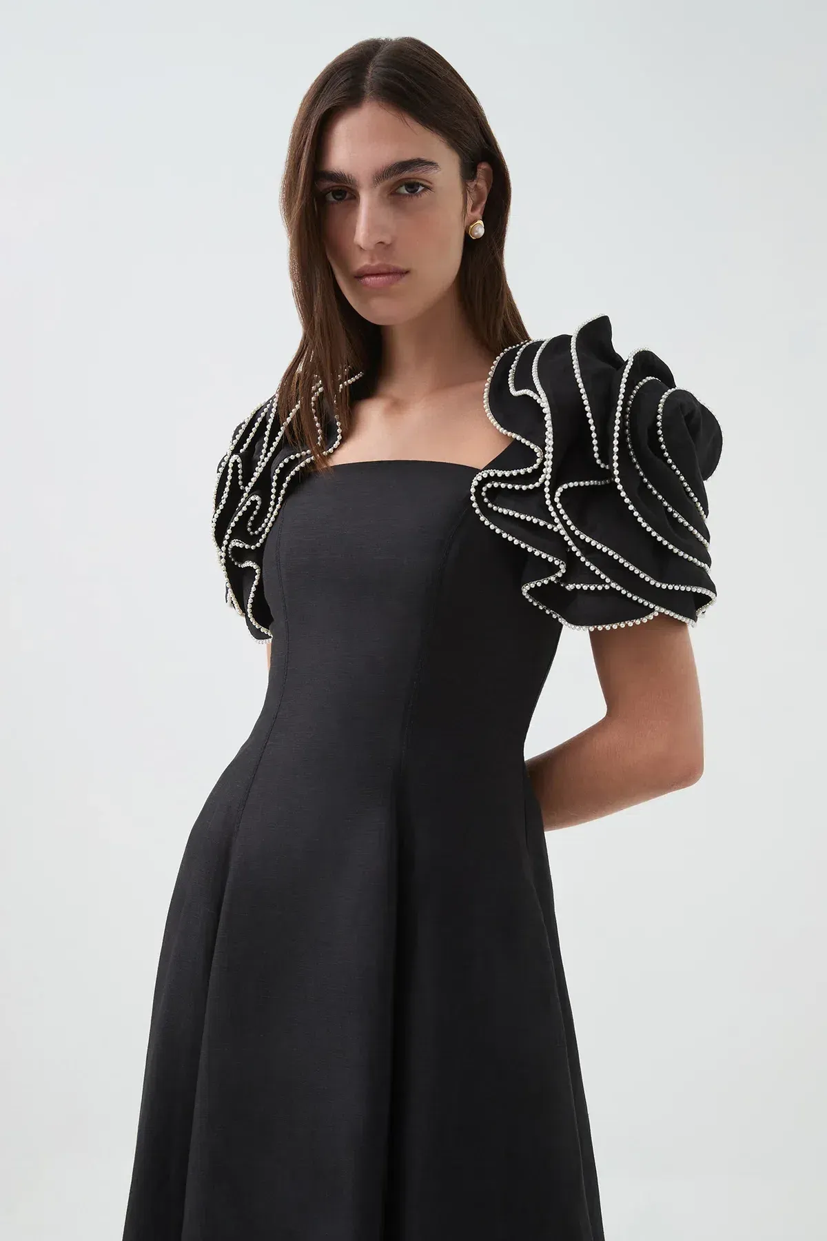 Aje Twyla Midi Dress Black Size 10 - Image 6