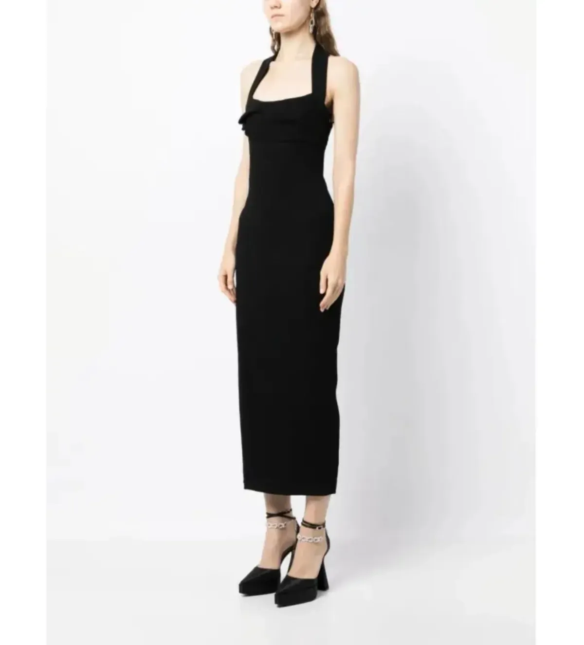 Rachel Gilbert Blaise Gown Midi Dress in Black Size S/ AU 8 - Image 2