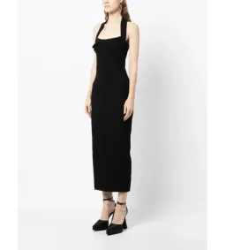 Rachel Gilbert Blaise Gown Midi Dress in  Black Size S/ AU 8  for rent on The Volte - image 2