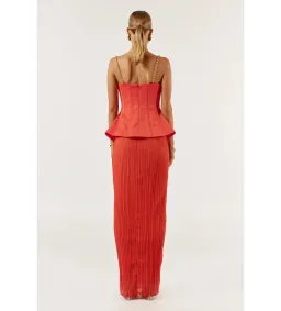 She is OLLÁ Marcelle Maxi Dress Red Size M/AU 10 for rent on The Volte - image 6