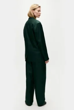 Silk Laundry Twill Miami Blazer Scarab Green Size 8/S for rent on The Volte - image 5