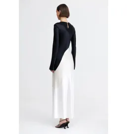 Acler Brockworth Midi Dress in Pearl Mix Size AU 10 for rent on The Volte - image 3