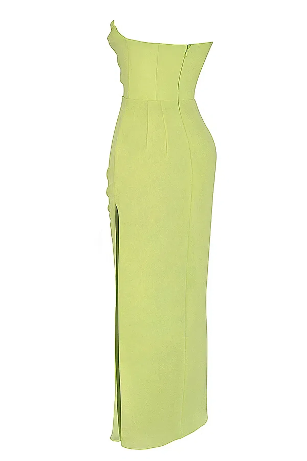 House Of CB Adrienne Lime Strapless Gown Maxi Size AU 6 - Image 6