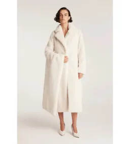 Perri Cutten The Shag Coat Ecru One Size M/AU 10  for rent on The Volte - image 1