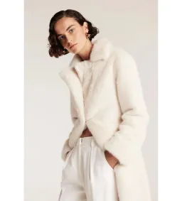 Perri Cutten The Shag Coat Ecru One Size M/AU 10  for rent on The Volte - image 4