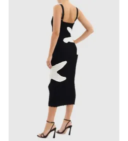 Rebecca Vallance Kiyo Bralette Midi Dress in Black Size AU 4  for rent on The Volte - image 4