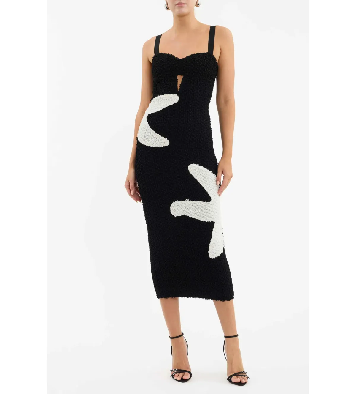 Rebecca Vallance Kiyo Bralette Midi Dress in Black Size AU 4 - Image 1