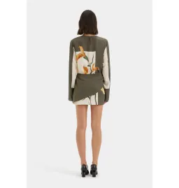 Sir The Label Constance Twist Mini Dress Iris Floral Size AU 14 for rent on The Volte - image 4