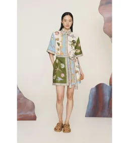 Alemais  Bath House Mini Dress Multi Size 6  for rent on The Volte - image 1