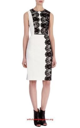 Karen Millen Black and white dress Size 6 for rent on The Volte - image 1