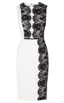 Karen Millen Black and white dress Size 6 for rent on The Volte - image 2