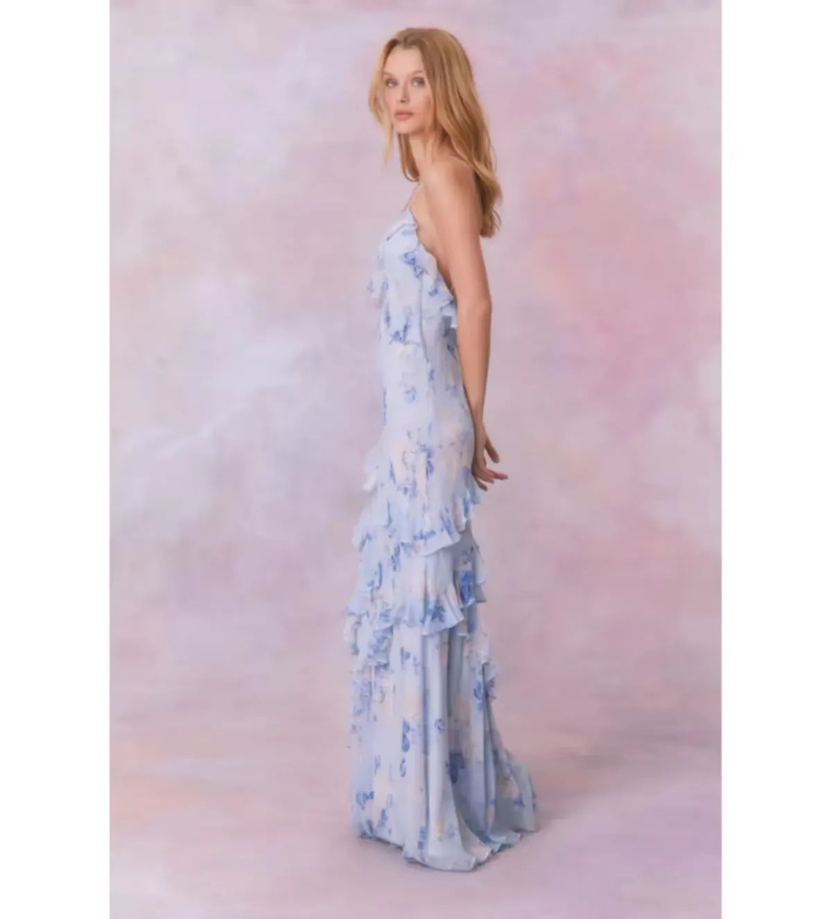 LoveShackFancy Whisper Blue Rialto Maxi in Blue Size US4/ AU 8 - Image 2