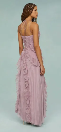 Amur Lorelie Halter Gown Water Hyacinth Size 8/2 for rent on The Volte - image 4