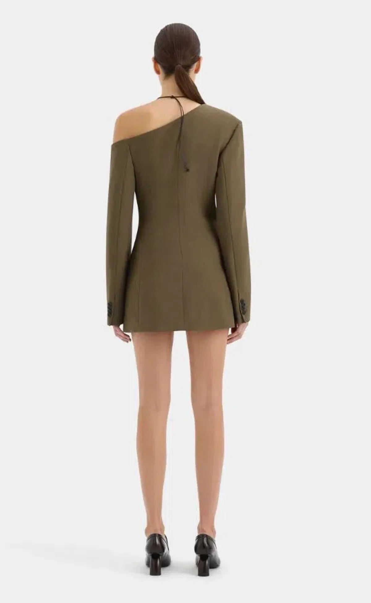 Sir The Label Sartoria Mini Dress Brown Size 8 - Image 3