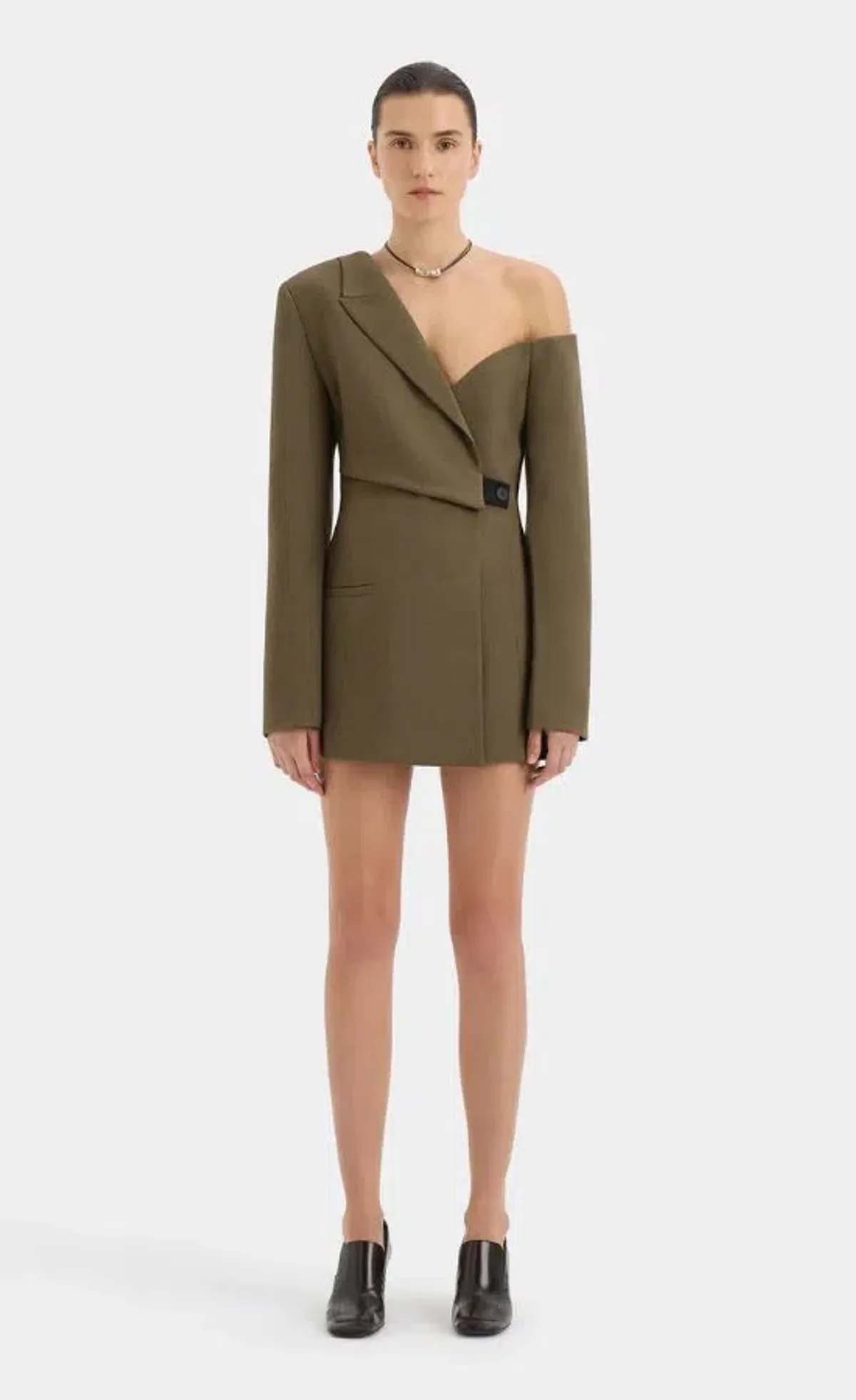 Sir The Label Sartoria Mini Dress Brown Size 8 - Image 1