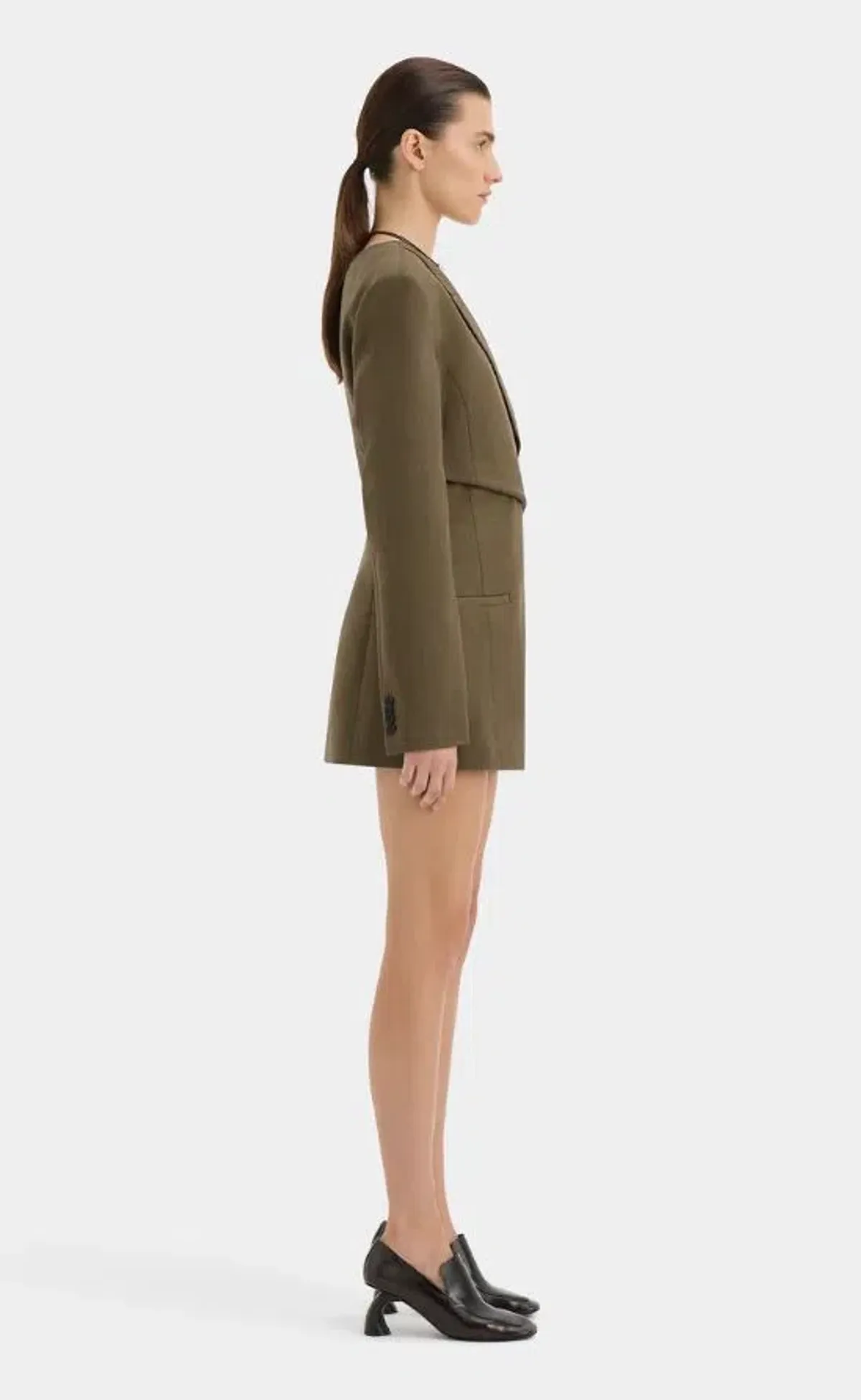 Sir Sartoria Mini Dress Chocolate Marle Size AU 12 - Image 4