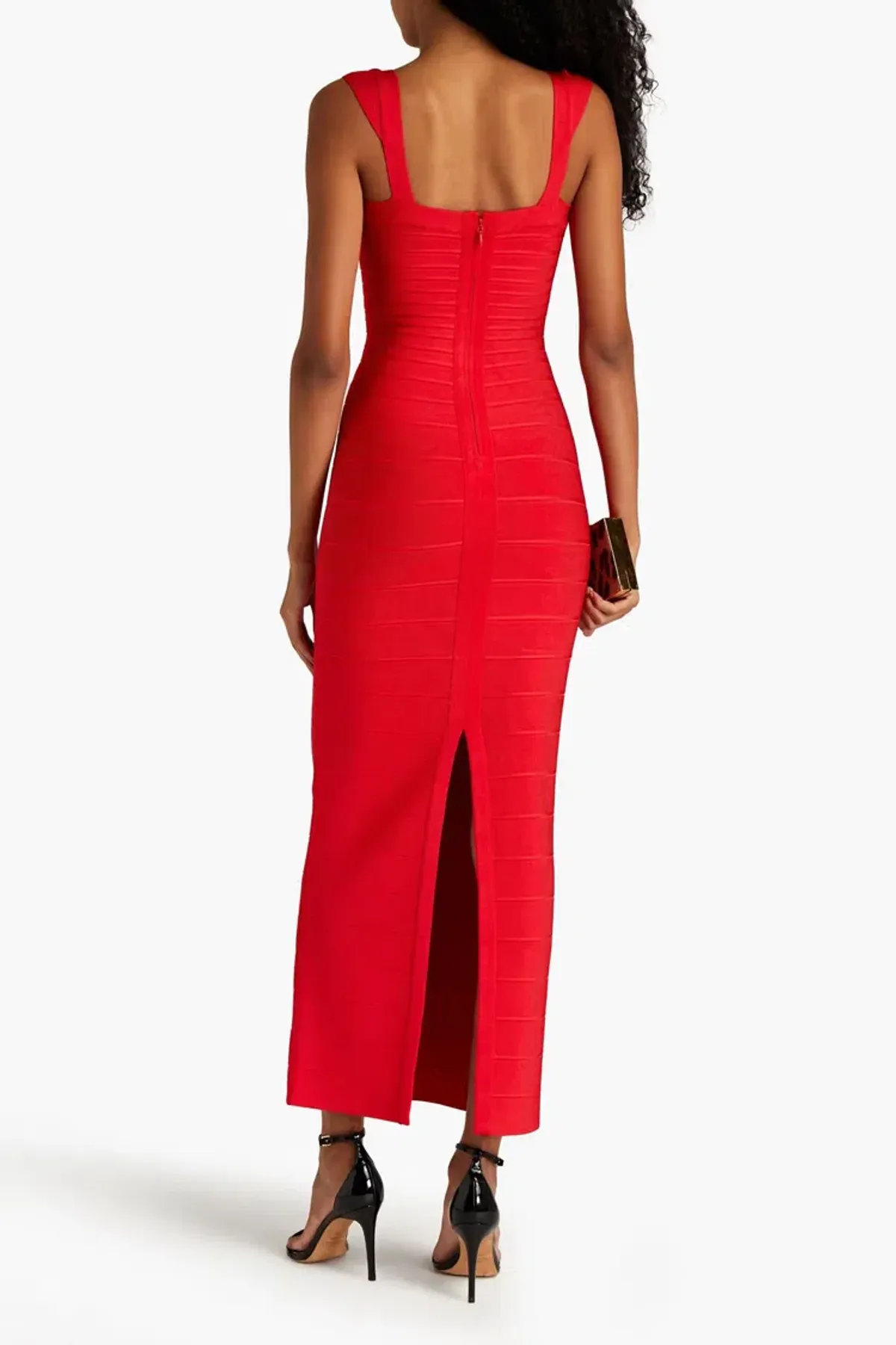 Herve Leger Sweetheart Gown Red Size M / AU 10 - Image 2