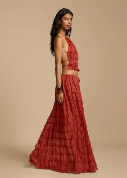 Arcina Ori Juliette Halter Set Red Size S / AU 8 for rent on The Volte - image 3