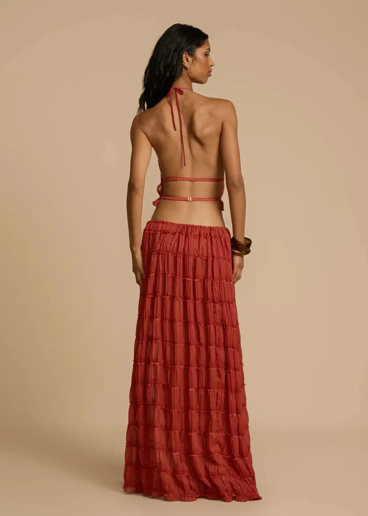 Arcina Ori Juliette Halter Set Red Size S / AU 8 - Image 5