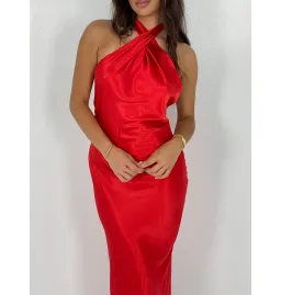 YLD Design Crossover Maxi Dress Red Size S / AU 8 for rent on The Volte - image 4