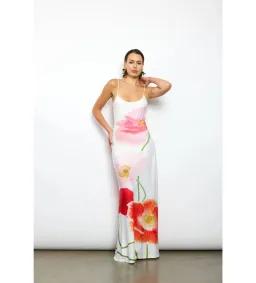 With Harper Lu Poppy Low Back Maxi in White Size XS/ AU 6 for rent on The Volte - image 1