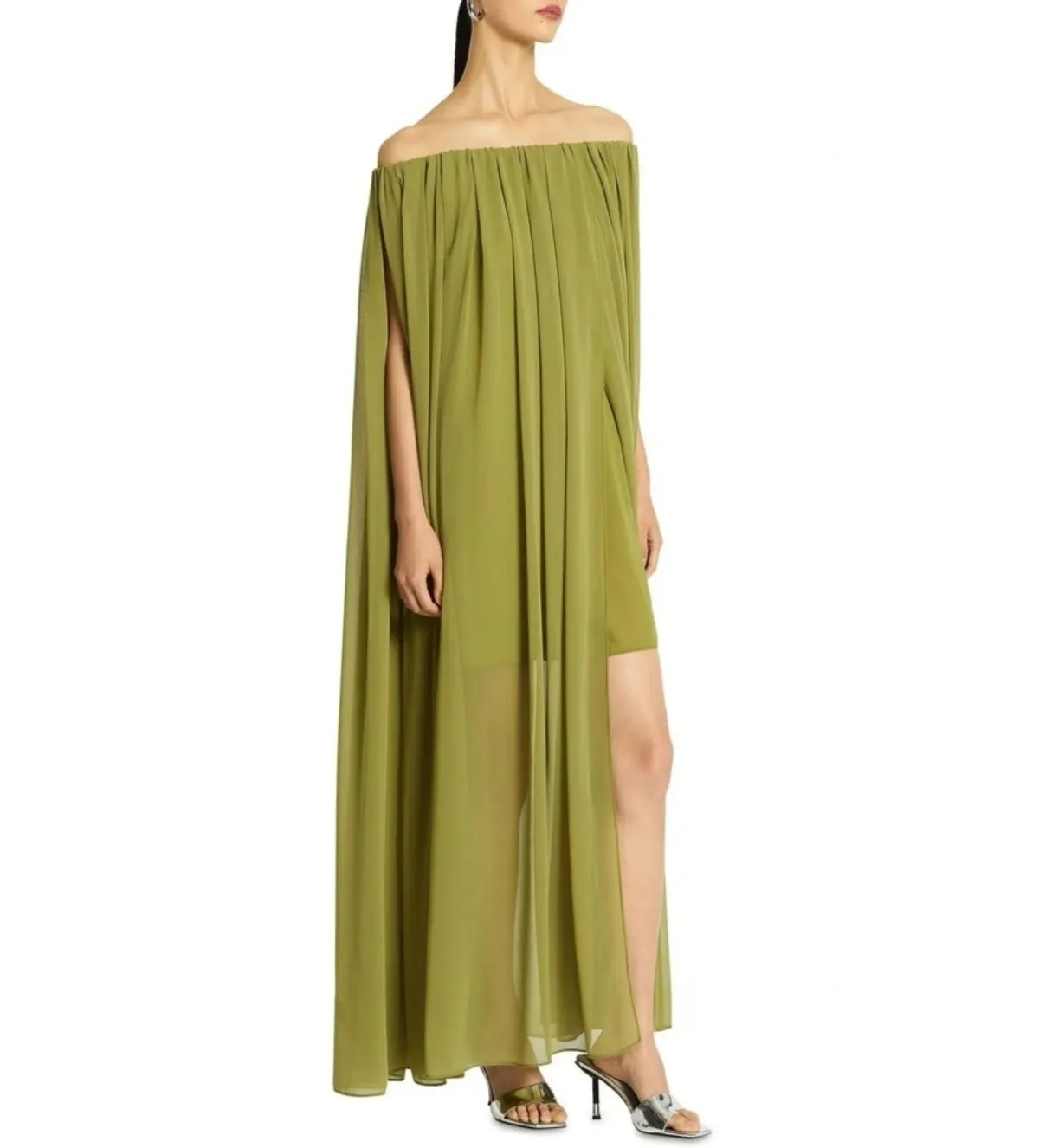Sass & Bide Claret Dress in Olive Size 8 - Image 4