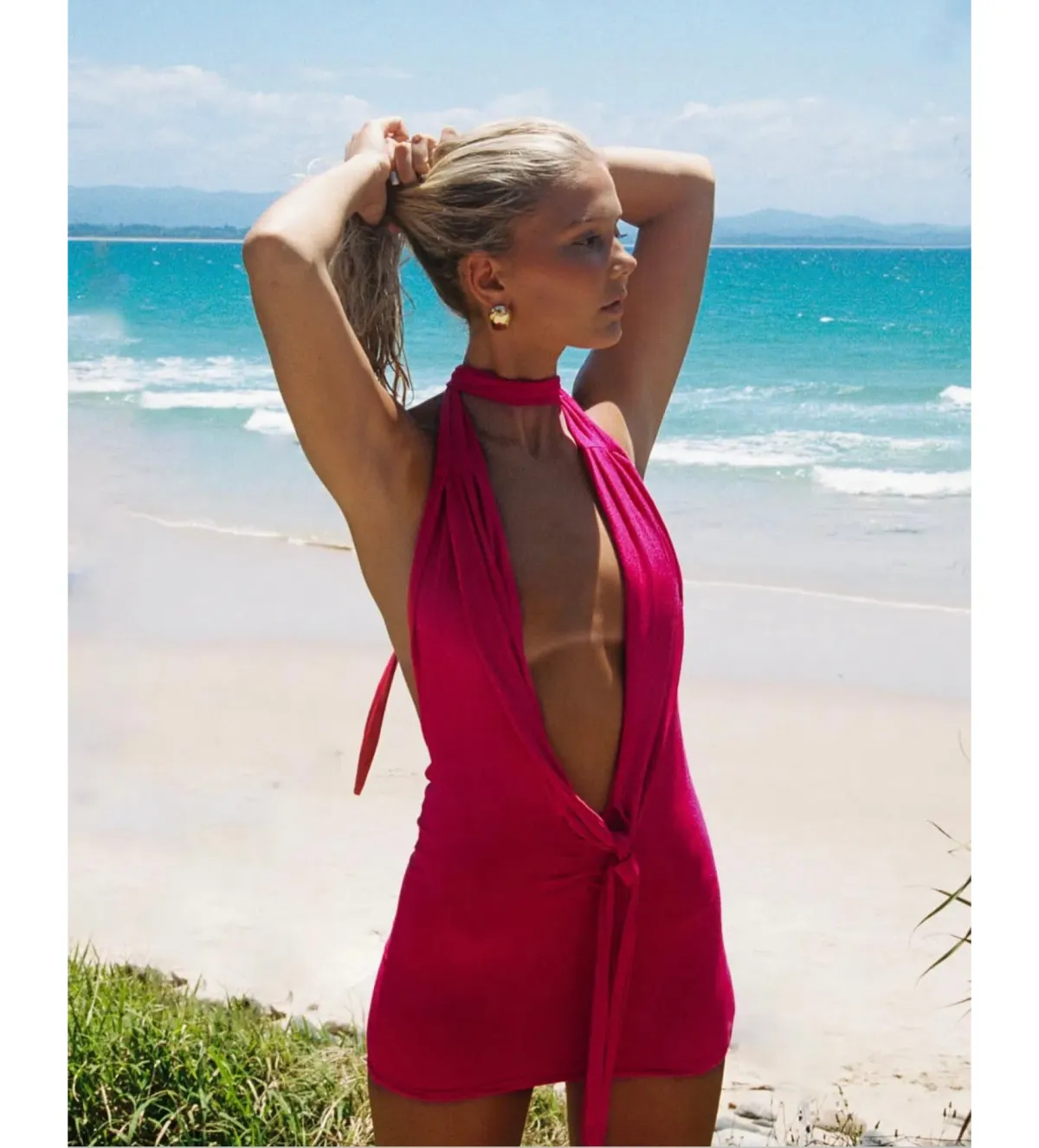 Saboa Studios Bembé Mini Dress Pink Size S/Au 8 - Image 2