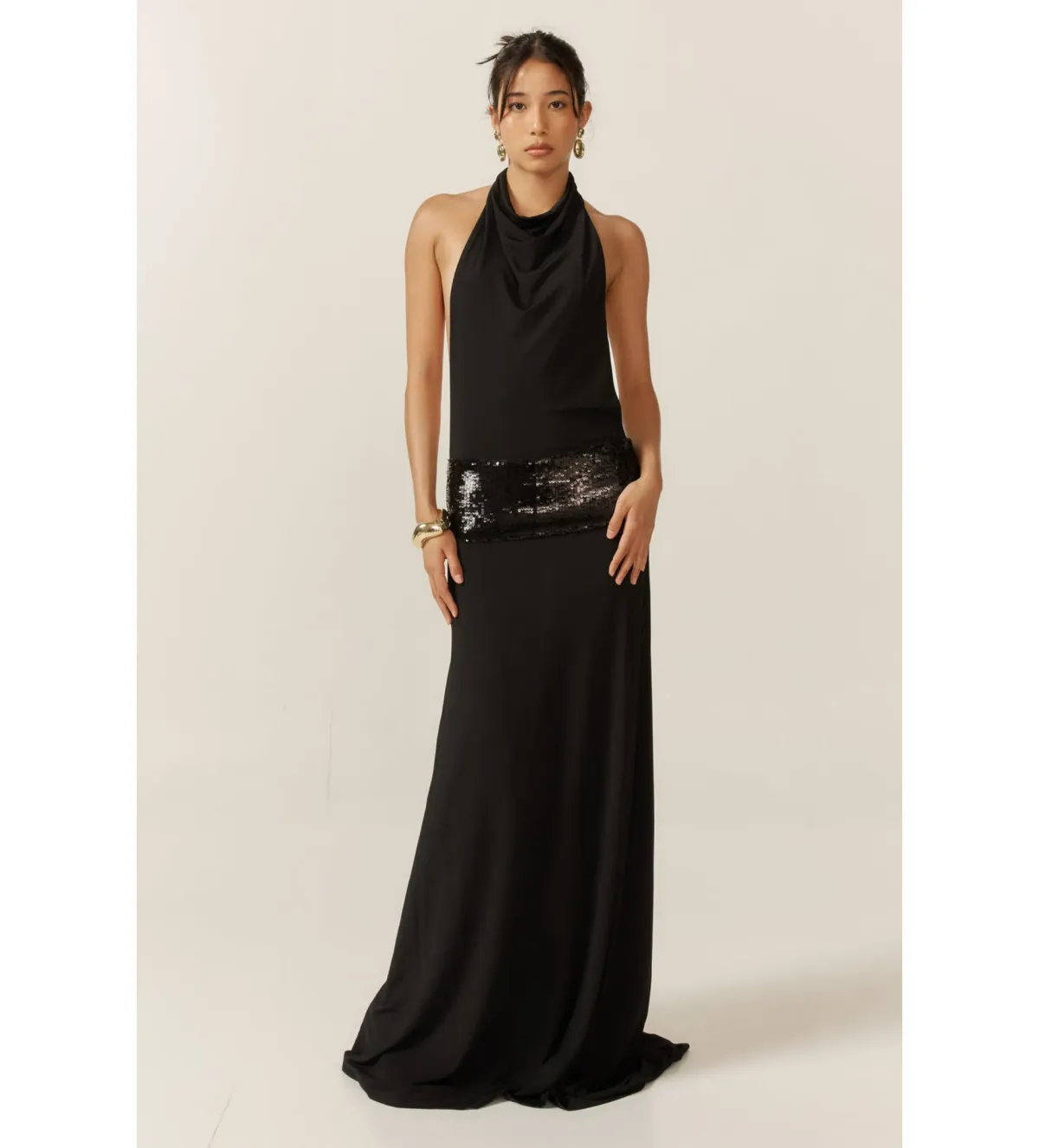  Gria Adele Gown Black Size S/AU 8 - Image 1