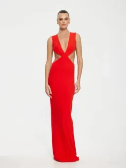 Effie Kats Valencia Gown Chery Red Size AU 10 for rent on The Volte - image 1