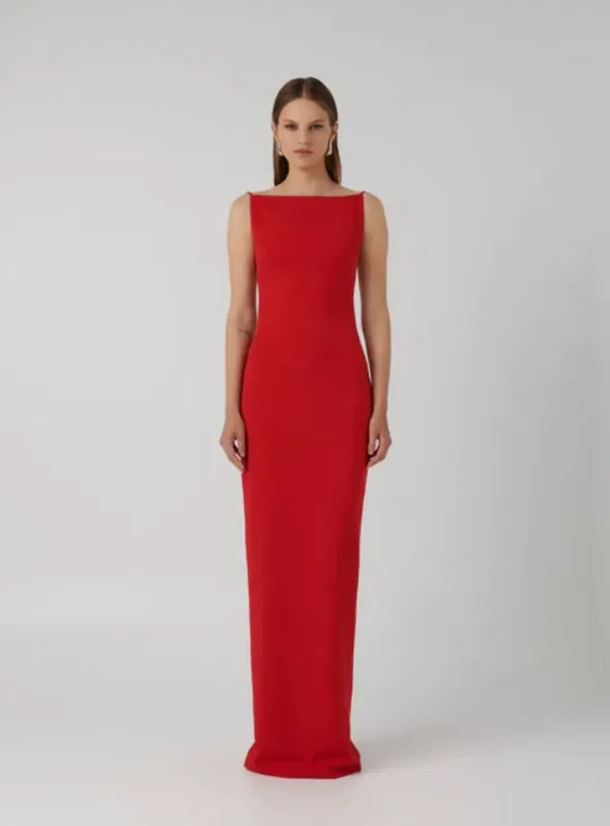 Effie Kats Gabbi Gown Maxi Red Size AU 14 - Image 1