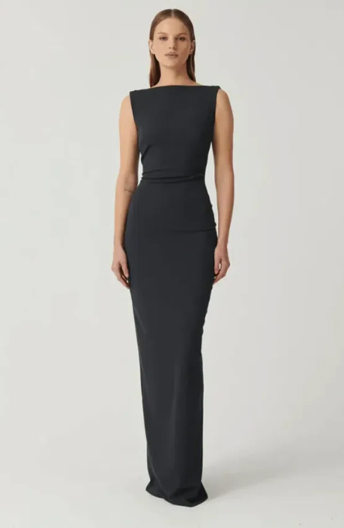 Effie Kats Verona Gown Storm Maxi Black Size AU 14 - Image 1