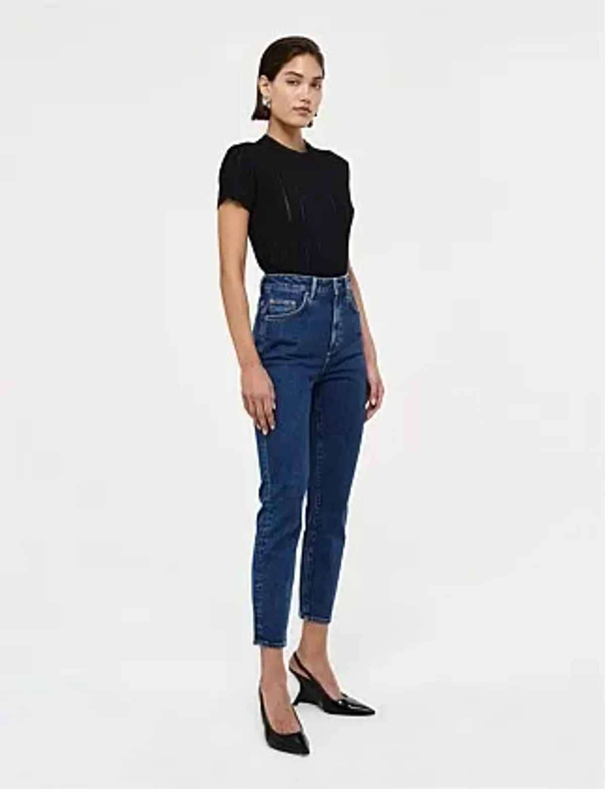 Neuw Denim Lola Mom Jean Pamt Royal Indigo Size 26in/Au 8  - Image 5