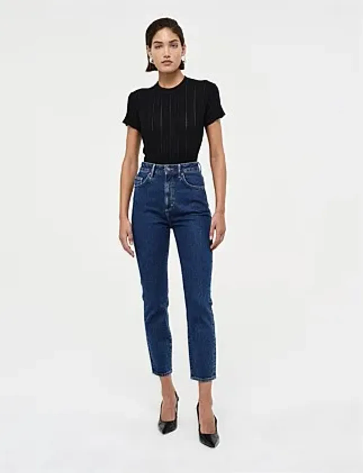 Neuw Denim Lola Mom Jean Pamt Royal Indigo Size 26in/Au 8  - Image 8