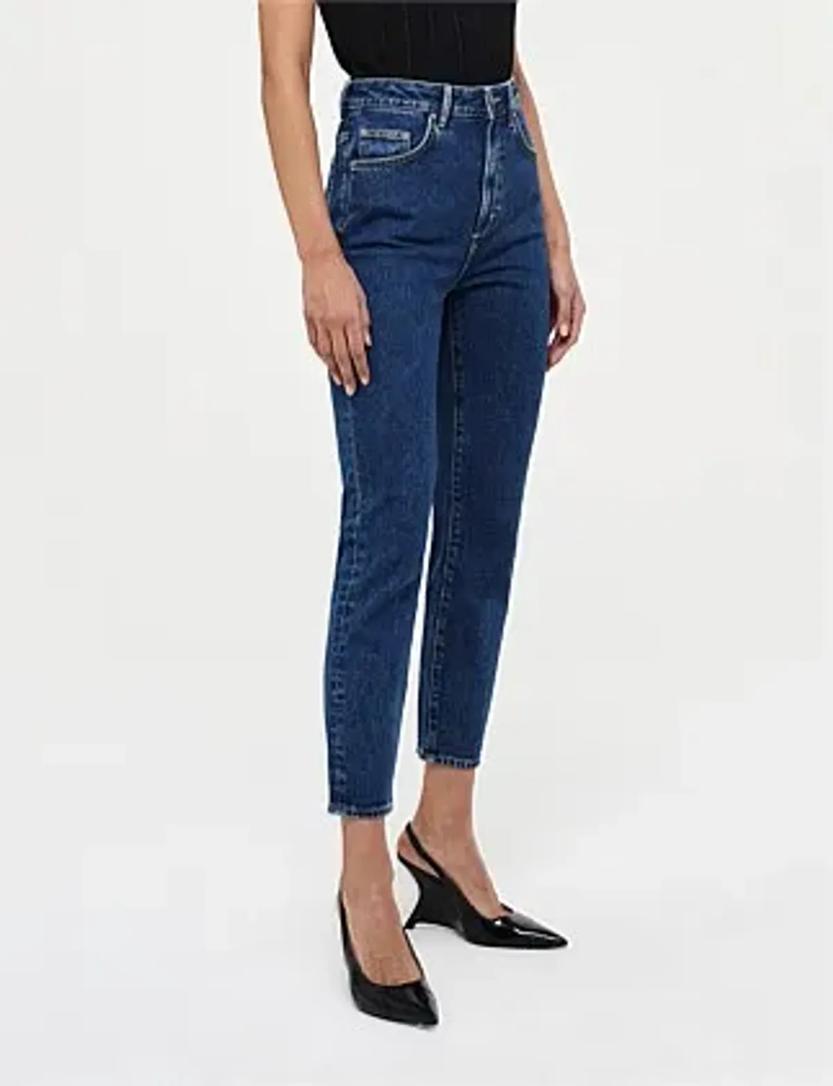 Neuw Denim Lola Mom Jean Pamt Royal Indigo Size 26in/Au 8  - Image 7