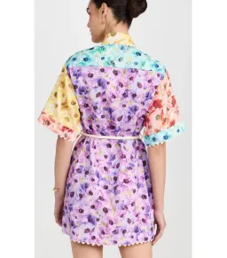 Zimmermann Lightburst Trimmed Shirtdress in Spliced Size 4 / AU 16 for rent on The Volte - image 3