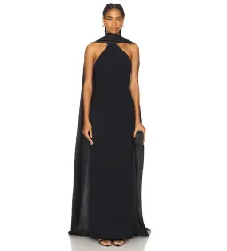 Solace London Ophelia Maxi Dress Black Size AU 12 for rent on The Volte - image 1
