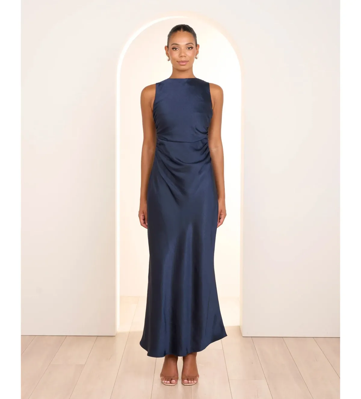 Pilgrim Gita Boat Neck Maxi Dress Navy  Size 10  - Image 1