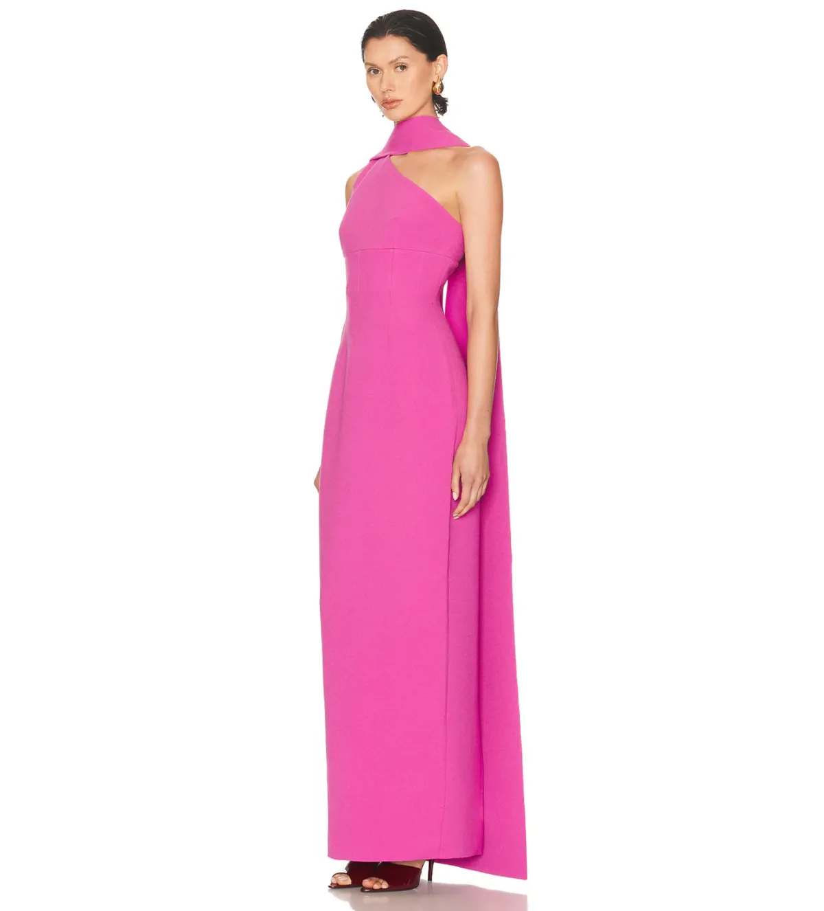 Rachel Gilbert Clara Gown Dress in Hot Pink Size 2/AU10 - Image 2
