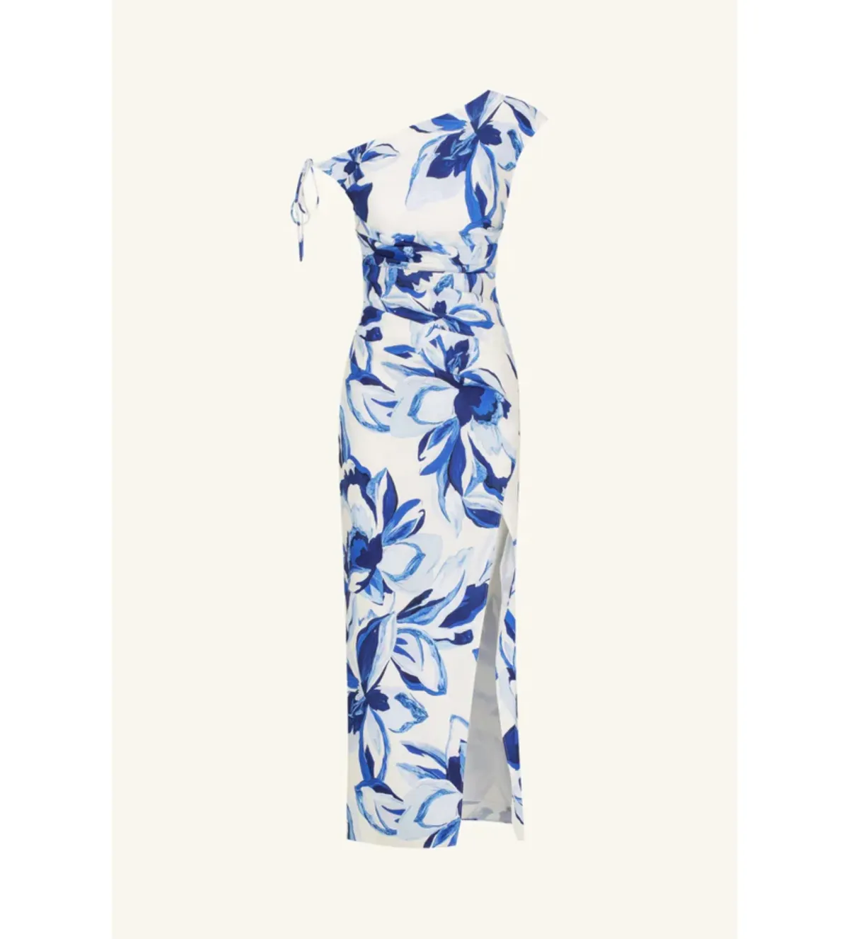 Shona Joy Stevie Gathered Maxi Dress in Bluebell Wallpaper  Size 12 - Image 3