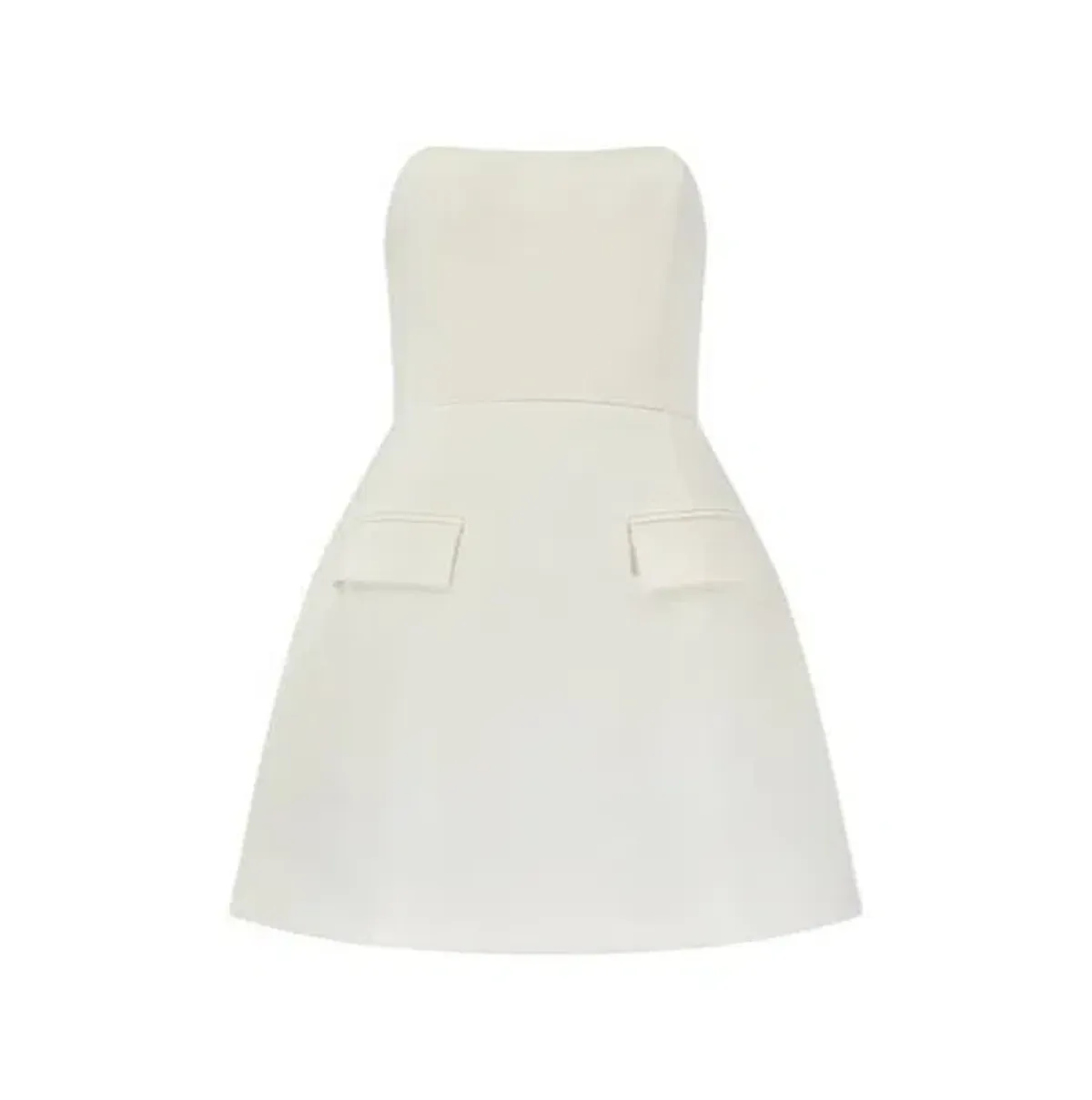 Odd Muse Ultimate Muse Strapless Mini Dress Porcelain Wite Size S / AU 8 - Image 2