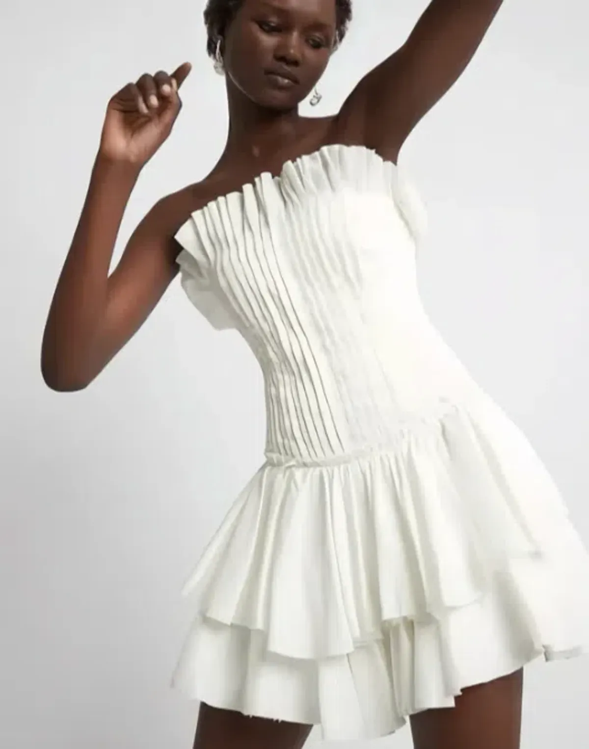 Aje Utopia Mini Dress White Size 10  - Image 2