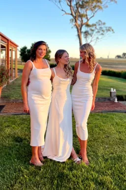 Bec & Bridge - Be Mine Square Neck Dress in  Ivory Size AU 8 for rent on The Volte - image 5