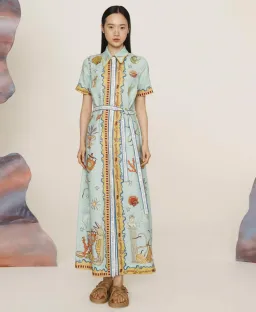 Alemais Surrealist Summer Shirtdress Size 16 for rent on The Volte - image 1