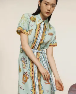 Alemais Surrealist Summer Shirtdress Size 16 for rent on The Volte - image 4