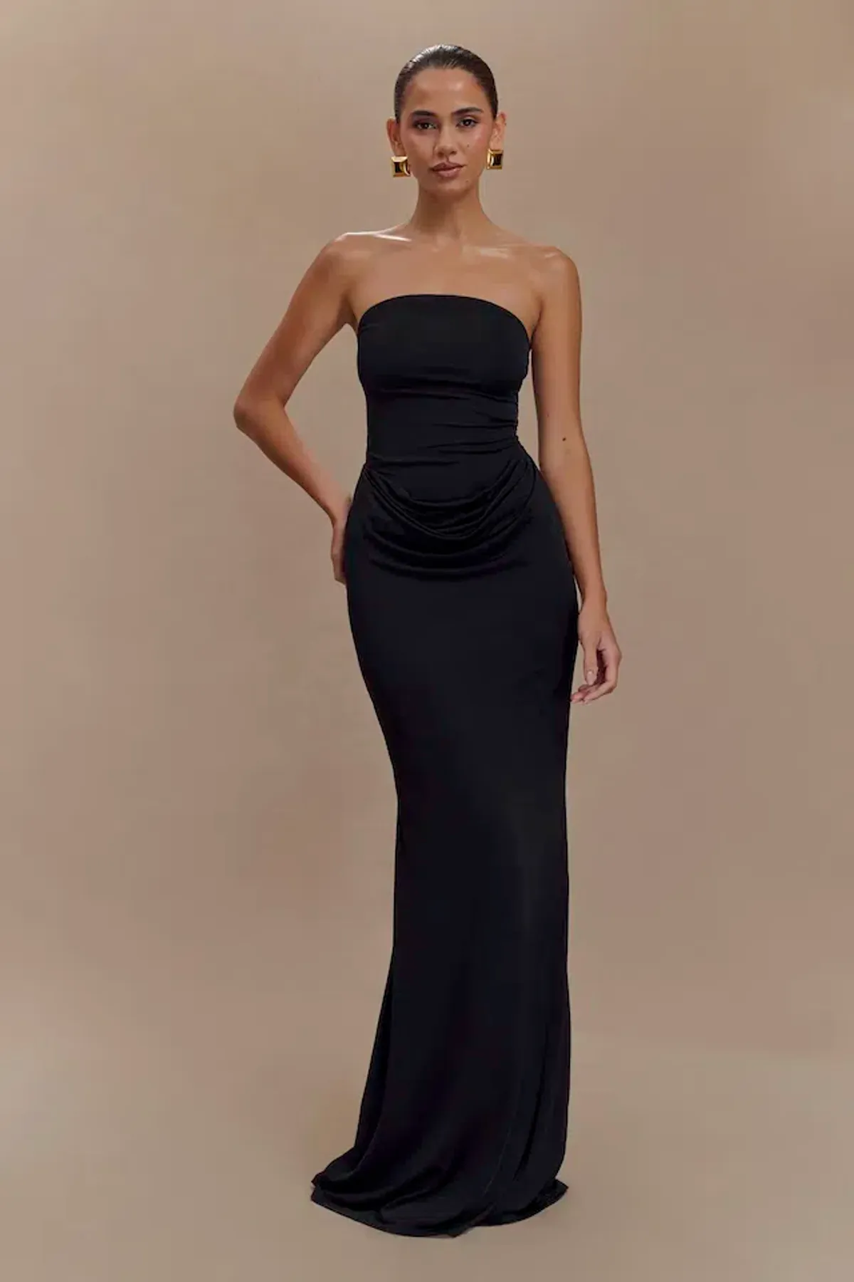 Meshki Madison Slinky Dress in Black Size 6/XS - Image 1