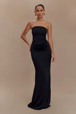 Meshki Madison Slinky Dress in Black Size 6/XS for rent on The Volte - image 1
