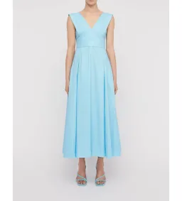 Scanlan Theodore Parachute Panelled Midi Dress in Sky Blue Size S / AU 8 for rent on The Volte - image 1